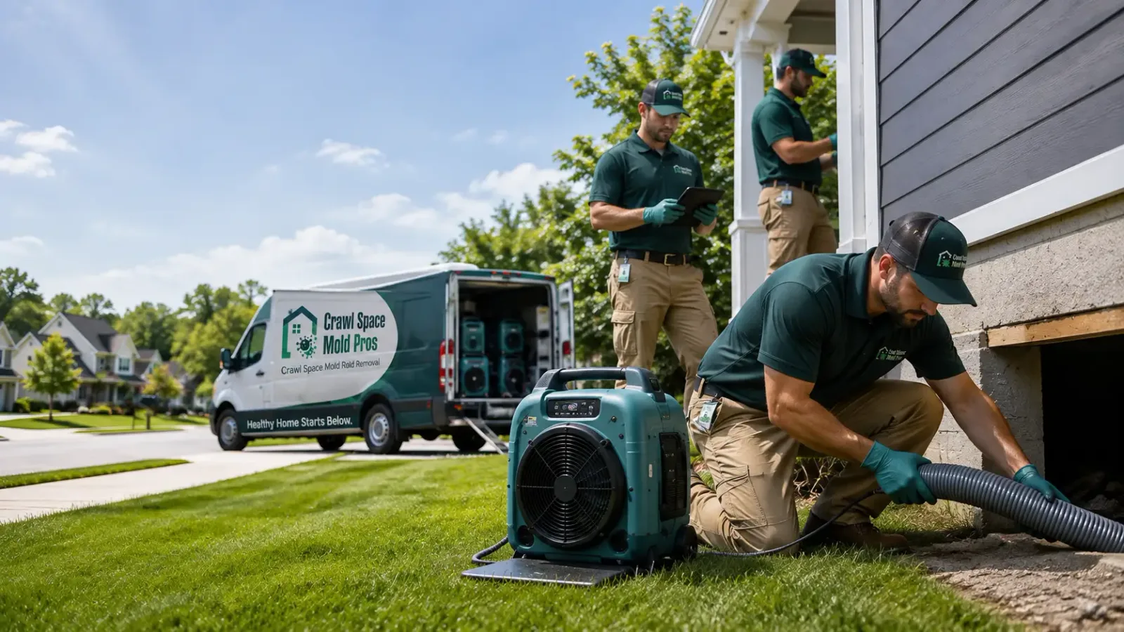 Crawl Space Mold Removal in Rodney, MI